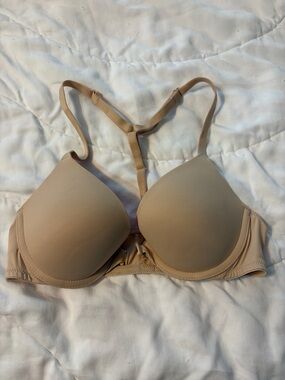 PINK Victoria's Secret Nude Racerback T-Shirt Bra